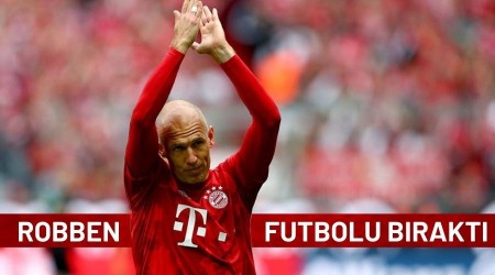 Robben, bir kez daha futbolu braktn aklad