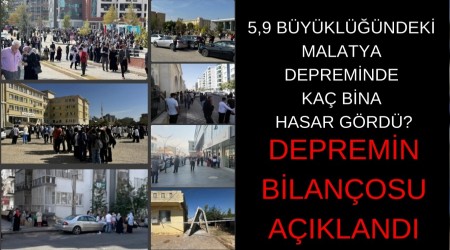 5,9 Byklndeki Malatya Depreminde Ka Bina Hasar Grd?