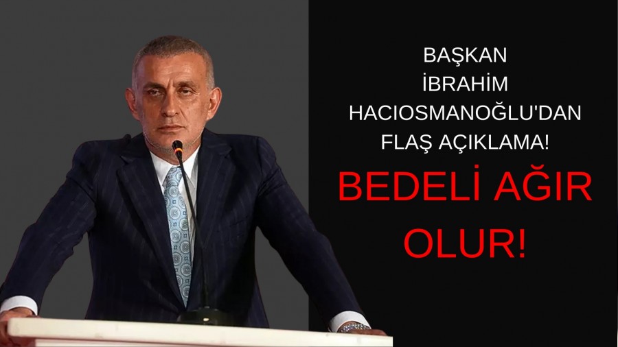 Bakan brahim Hacosmanolu'dan Fla Aklama