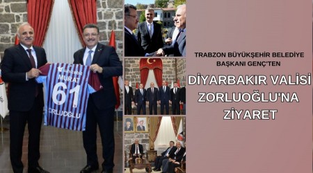 Trabzon Bykehir Belediye Bakan Gen'ten Diyarbakr Valisi Zorluolu'na ziyaret