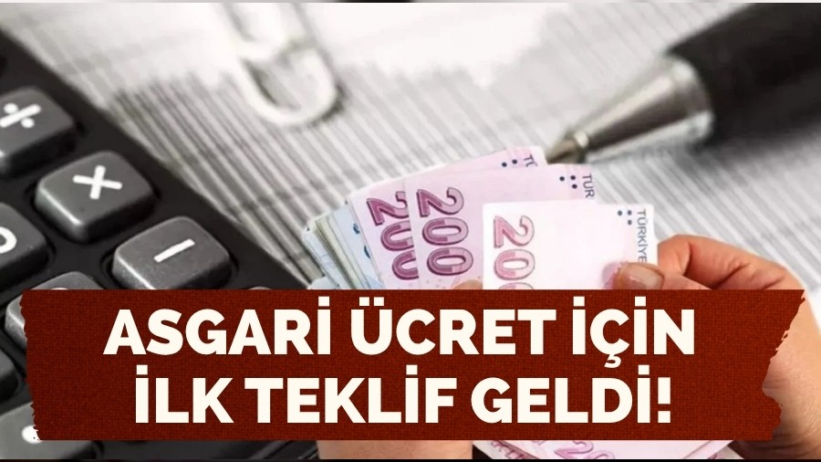 Asgari ücret için ilk teklif geldi!