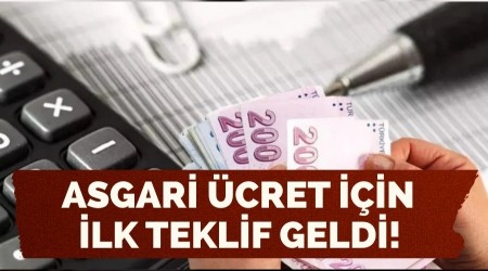 Asgari cret iin ilk teklif geldi!