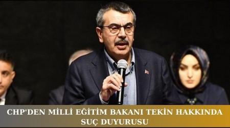 CHP'den Milli Eitim Bakan Tekin Hakknda Su Duyurusu