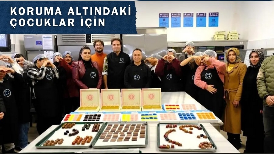 Koruma Alt�ndaki �ocuklar ��in �ikolata Yap�m E�itimi 