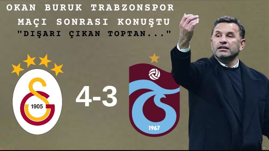 Okan Buruk Trabzonspor ma sonras konutu: "Dar kan toptan..."