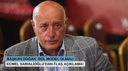 Ecmel Saralioludan fla aklama! Bakan Doan rol model olmal