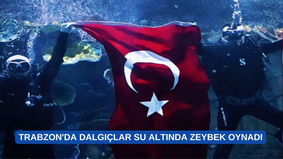 Trabzon'da Dalglar Su Altnda Zeybek Oynad