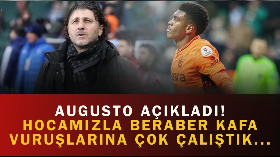 Trabzonspor'da Augusto a��klad�! Hocam�zla beraber kafa vuru�lar�na �ok �al��t�k...