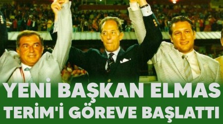 Yeni bakan Elmas Terim'i greve balatt