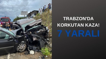 Trabzon'da Korkutan Kaza! 7 Kii Yaraland