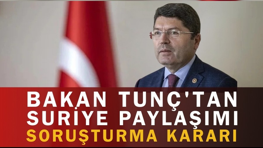Bakan Tun�'tan Suriye Payla��m�