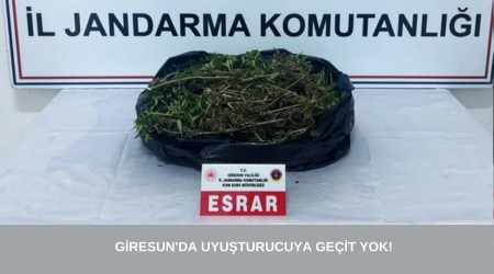 Giresun'da Uyuturucuya Geit Yok!