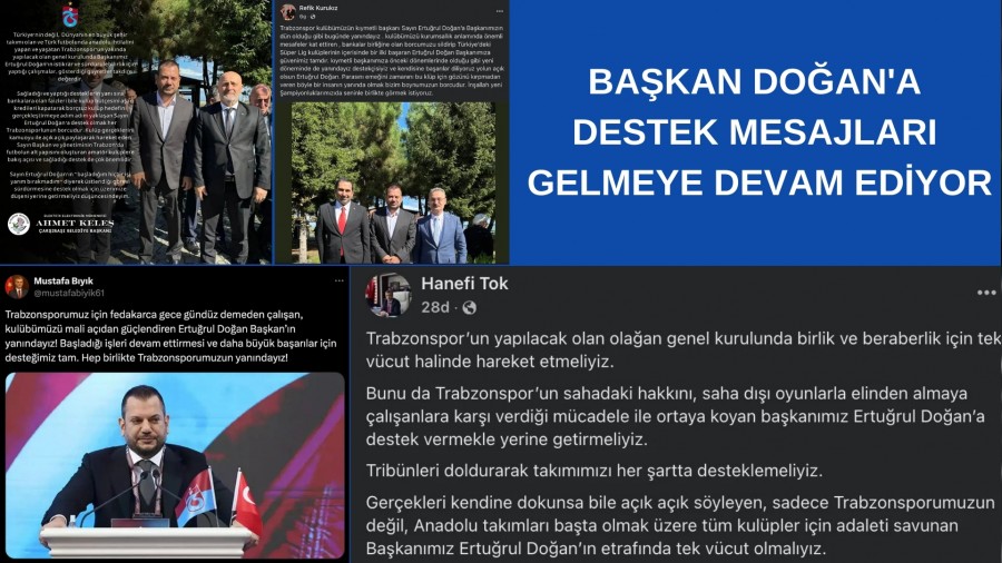 Trabzon'da 5 Belediye Bakanndan Erturul Doan'a Destek