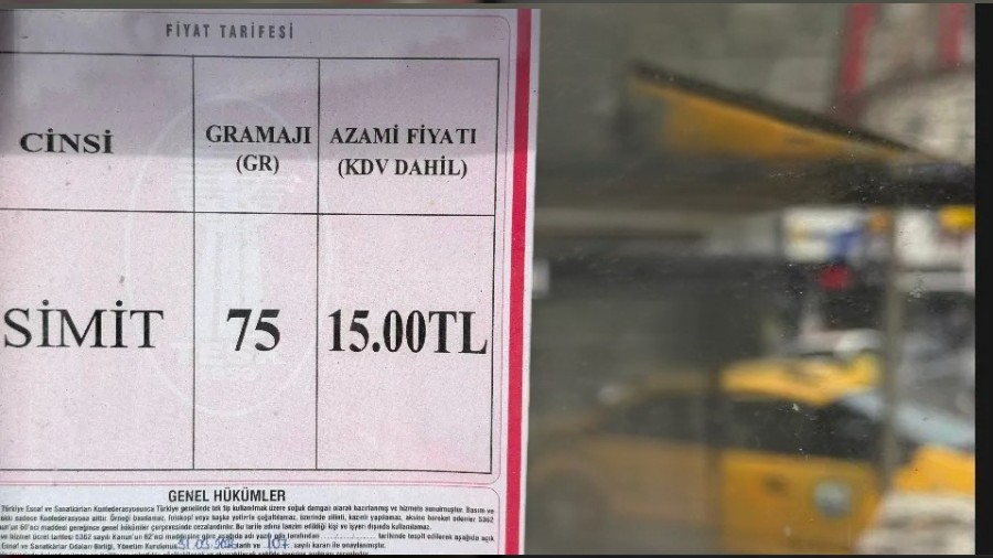 Trabzon'da dolmuşun ardından simite de zam geldi...