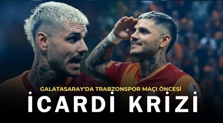 Galatasaray'da Trabzonspor ma�� �ncesi �cardi krizi...