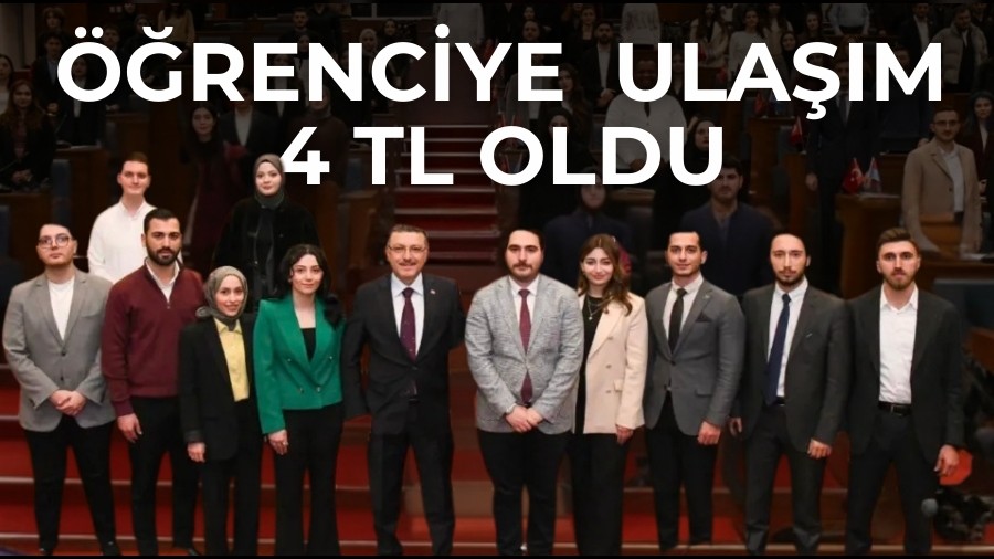 Öğrenciye Toplu Ulaşım 4 TL Oldu