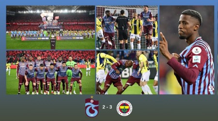 Trabzonspor, Sper Lig'de 11. haftada Fenerbahe'ye 3-2 malup oldu.