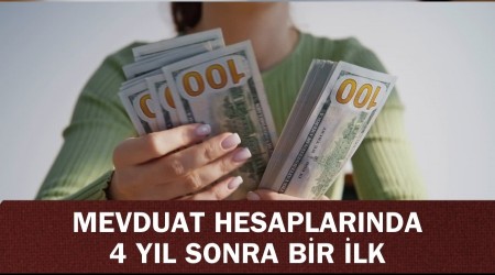 Bankalardaki d�viz mevduat hesaplar�nda 4 y�l sonra bir ilk