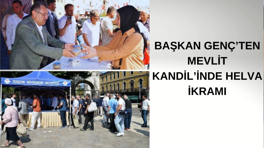 Bakan Genten Mevlit Kandilinde Helva kram