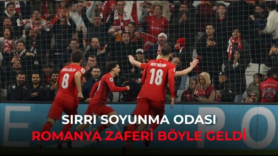 S�rr� soyunma odas�: Romanya zaferi b�yle geldi