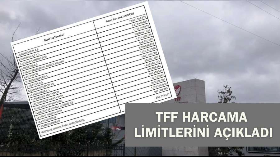 TFF Harcama Limitlerini A��klad�