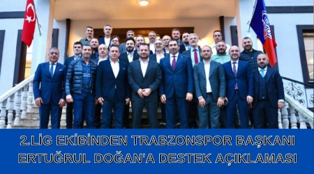 2.Lig ekibinden Trabzonspor Bakan Erturul Doan'a destek aklamas