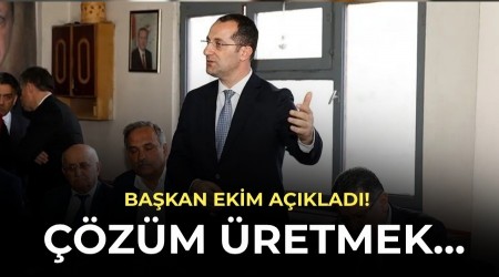 Ba�kan Ekim a��klad�! ��z�m �retmek...