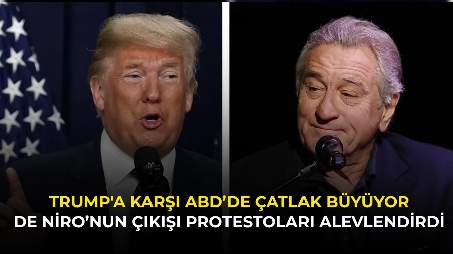 Trump'a Kar�� ABD�de �atlak B�y�yor: De Niro�nun ��k��� Protestolar� Alevlendirdi